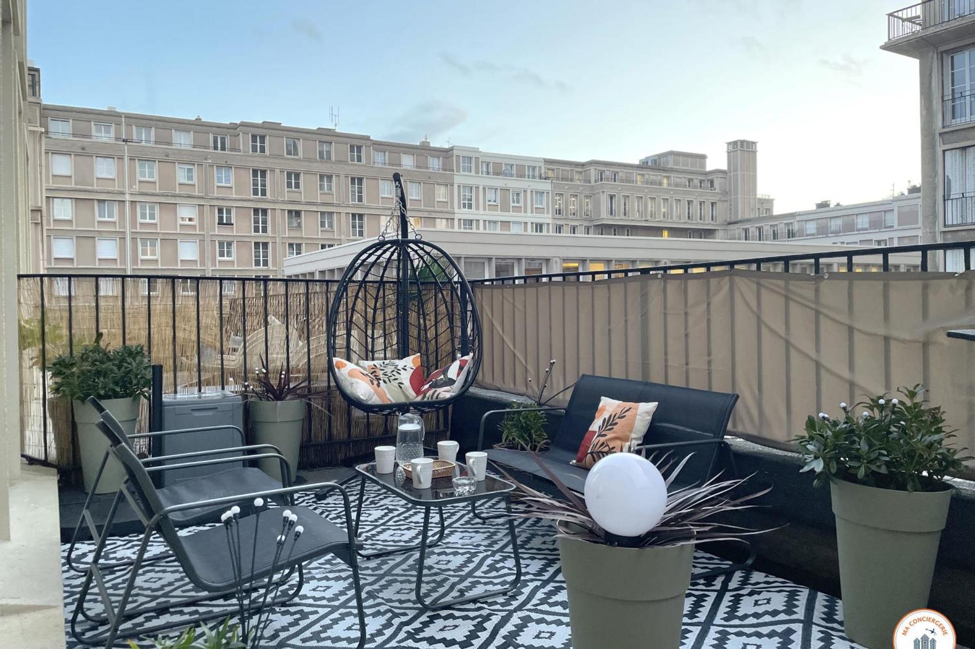 Bienvenue Au Chillou - Parking - Terrasse Apartment Le Havre Bagian luar foto