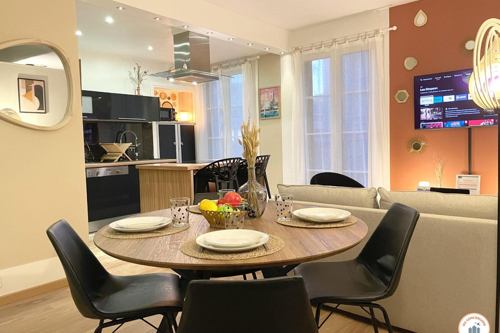 Bienvenue Au Chillou - Parking - Terrasse Apartment Le Havre Bagian luar foto